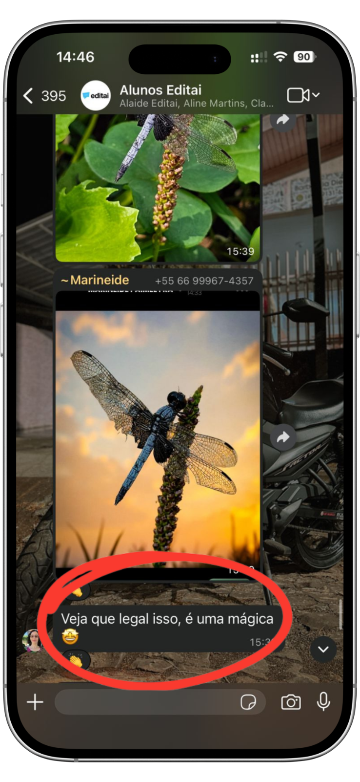 Depoimento: Veja que legal isso, é uma mágica